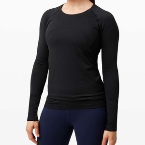 Lululemon Swiftly Tech Long Sleeve 2.0 - Black / Black - Size 4